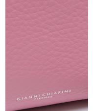 GIANNI CHIARINI MIA Borsa in pelle martellata con tracolla rosa-nature - Borse Donna - 3