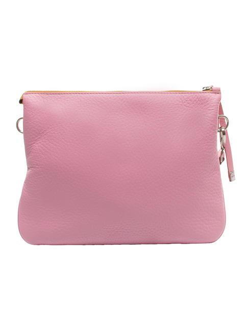 MIA Borsa in pelle martellata con tracolla rosa-nature - Borse Donna