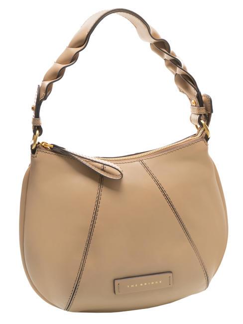 BRIGIDA Borsa hobo a spalla in pelle naturale abb. oro - Borse Donna