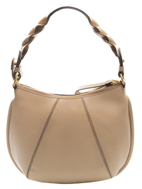 BRIGIDA Borsa hobo a spalla in pelle naturale abb. oro - Borse Donna
