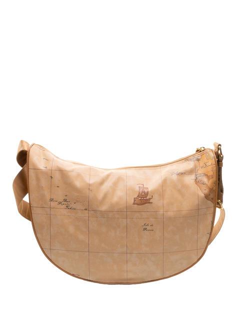 GEO CLASSIC Borsa mezzaluna tracolla grande NATURALE - Borse Donna