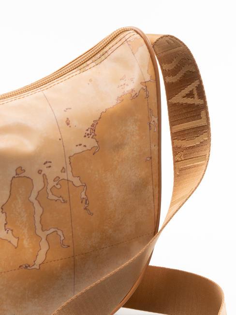 GEO CLASSIC Borsa mezzaluna tracolla media NATURALE - Borse Donna