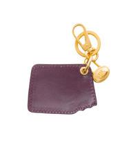 THE BRIDGE DUCCIO Portachiavi con charm bag in pelle grape abb. oro - Portachiavi - 2