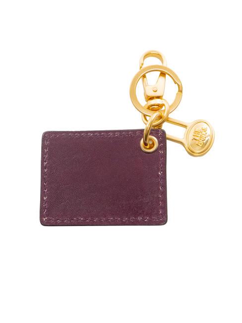 DUCCIO Portachiavi con charm in pelle grape abb. oro - Portachiavi