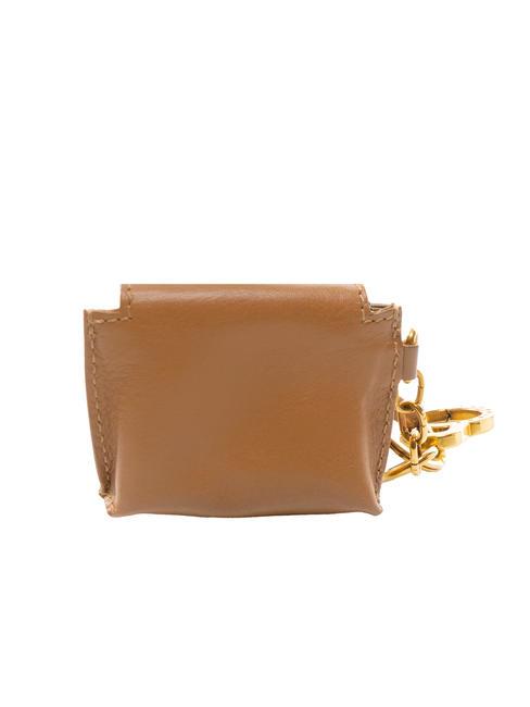 STORY DONNA Astuccio portachiavi in pelle havana/abb.oro - Portachiavi