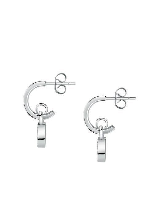 ABBRACCIO Orecchini charm cuore con zirconi blanc - Orecchini