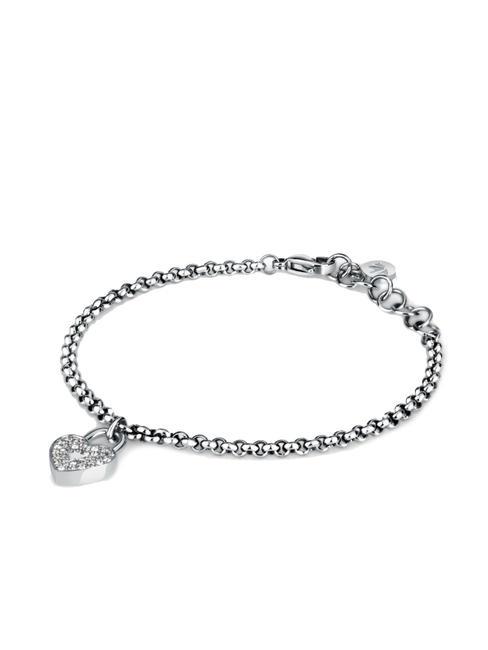 ABBRACCIO Bracciale charm cuore blanc - Bracciali Donna