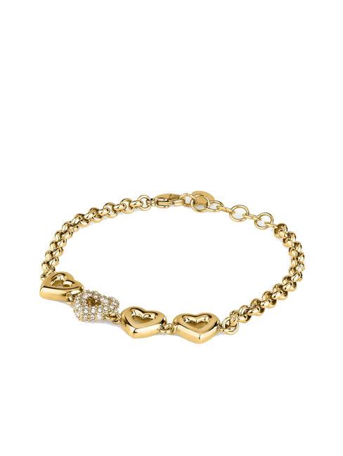 BAGLIORI Bracciale 4 charm cuore oro - Bracciali Donna