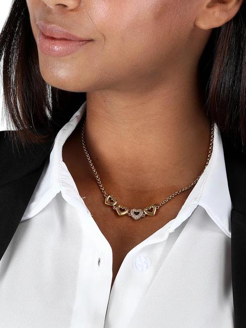 BAGLIORI Collana gircollo 4 cuori oro - Collane