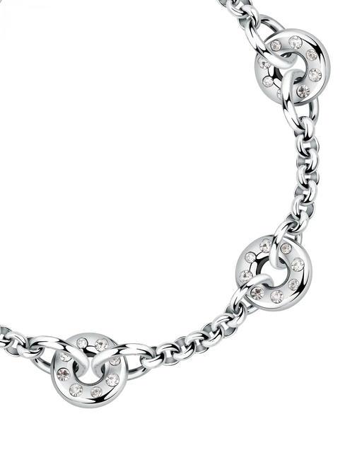 BAGLIORI Bracciale 3 charm e zirconi ARGENTO - Bracciali Donna