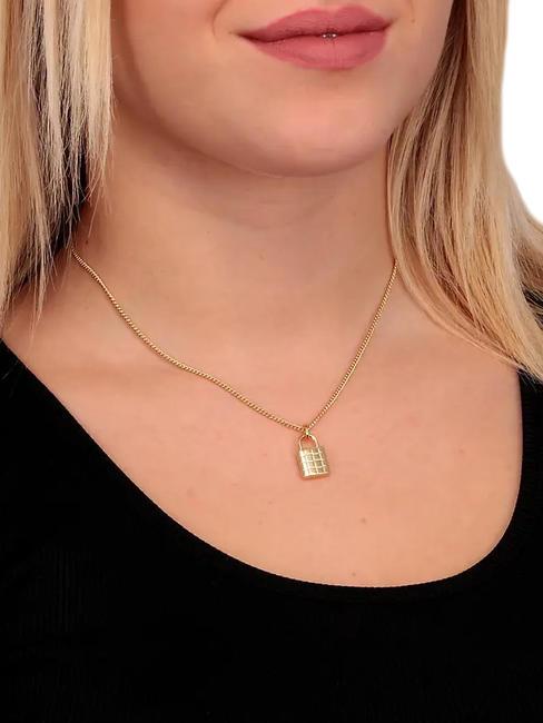 ABBRACCIO Collana con charm lucchetto oro - Collane