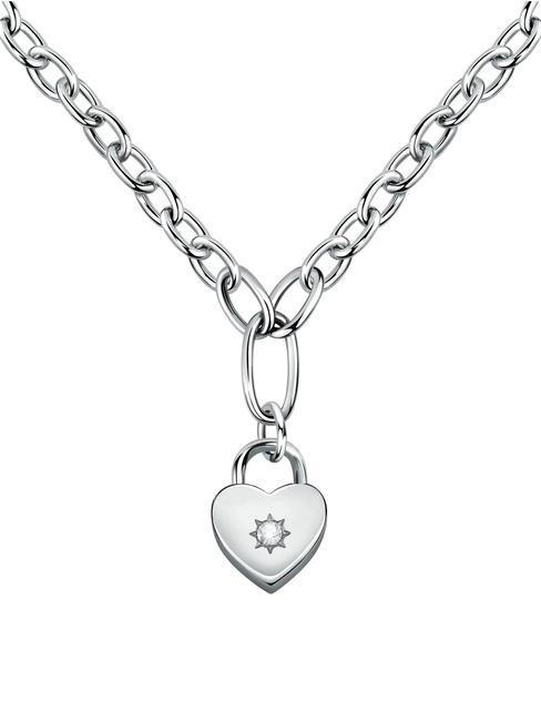 ABBRACCIO Collana catena charm cuore ARGENTO - Collane