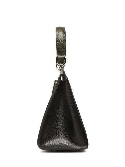 1927 Borsa a mano mini in pelle perla e+nero+salvia c - Borse Donna