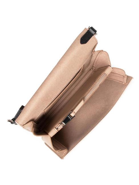 SPLENDIDA MIni bag in pelle con tracolla bon bon+cappuccino+nero - Borse Donna