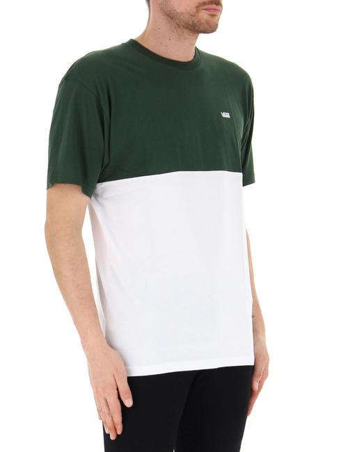 COLORBLOCK T-shirt manica corta in cotone white/mountain view - T-shirt Uomo