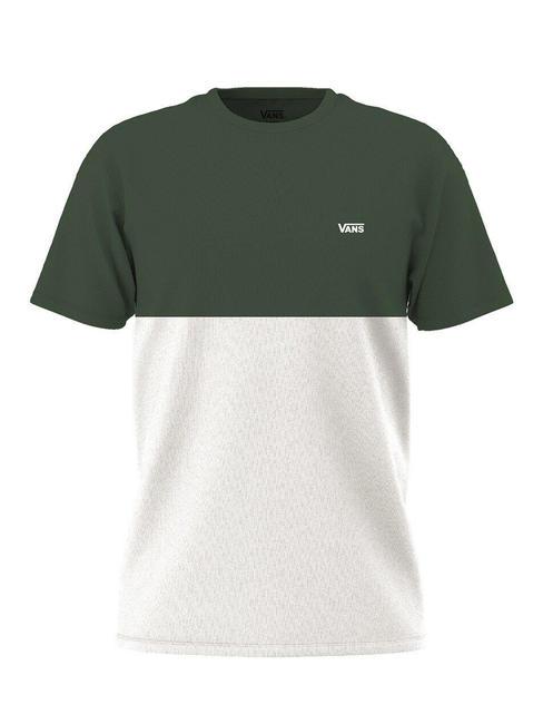 COLORBLOCK T-shirt manica corta in cotone white/mountain view - T-shirt Uomo