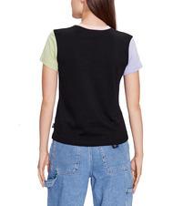 VANS COLORBLOCK T-shirt manica corta in cotone black/winter pear - T-shirt e Top Donna - 2