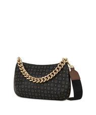 POLLINI HERITAGE Borsa a tracolla manico catena nero marrone - Borse Donna - 2