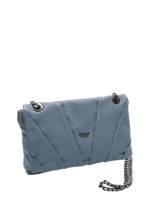 MIMOSA  Borsa a tracolla, in pelle blu cielo - Borse Donna