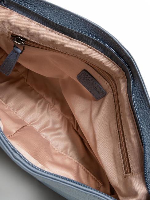 MIMOSA  Borsa a tracolla, in pelle blu cielo - Borse Donna