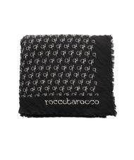 ROCCOBAROCCO LOGO ALL OVER Foulard nero - Sciarpe - 4