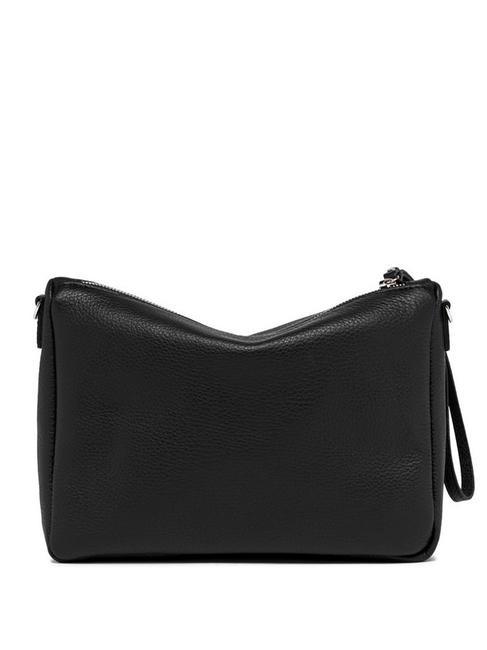 NORA POUCH Pochette in pelle con polsierina e tracolla Nero - Borse Donna