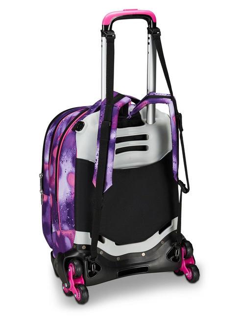DETACH BUBBLE STREET Trolley doppio zaino sganciabile ROSE VIOLET          - Zaini con carrello