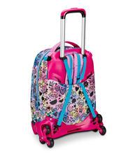 SJGANG COLORJAM Zaino Trolley Sganciabile, 3 ruote IBIS ROSE - Zaini con carrello - 3