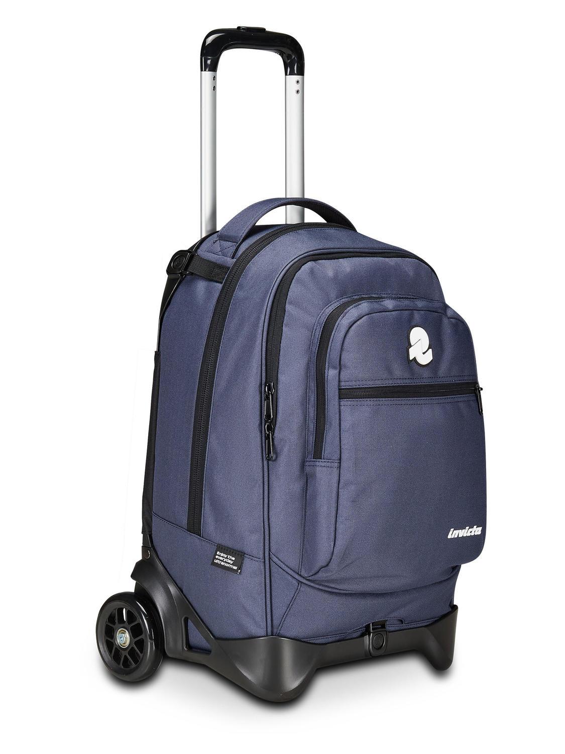 SEVEN SPA Zaino Invicta New Way Act Logo: Realizzato In Materiale Riciclato, Chiusura Con Cerniere, Colore Nero - 3