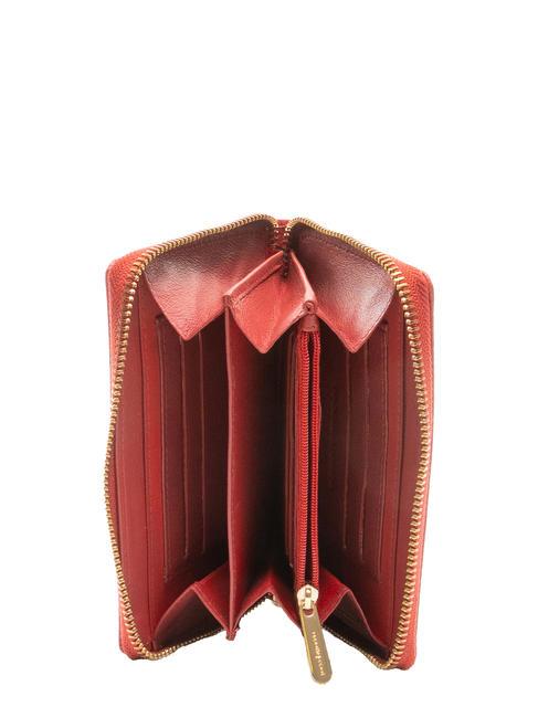 RB WALLET Portafoglio zip around rosso - Portafogli Donna