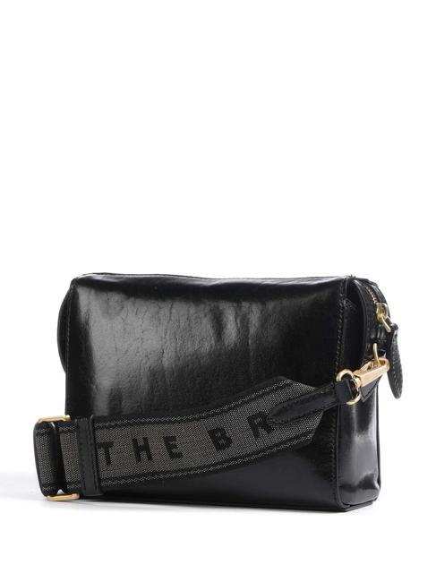 FRIDA Mini Bag a tracolla, in pelle Nero Oro - Borse Donna