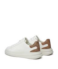 GUESS ELBA  Sneakers white brown ocra - Scarpe Uomo - 3