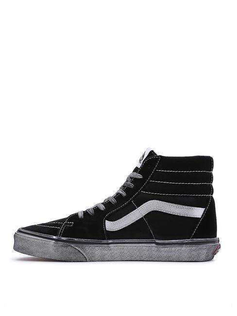 UA SK8-HI Sneakers a stivaletto stressed black/white - Scarpe Unisex