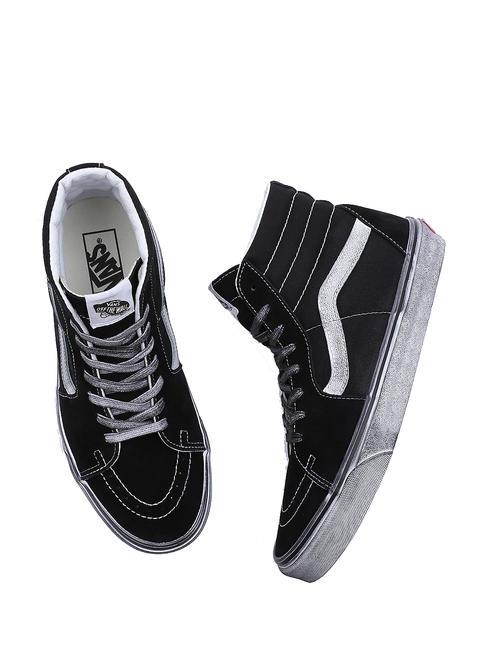 UA SK8-HI Sneakers a stivaletto stressed black/white - Scarpe Unisex
