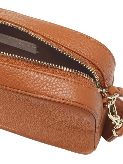 TEBE Borsa a tracolla in pelle martellata cuir 2 - Borse Donna