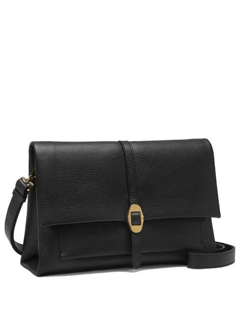 DORIAN Borsa a spalla, in pelle martellata Nero - Borse Donna