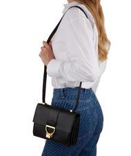 COCCINELLE ARLETTIS Hand bag in pelle martellata Nero - Borse Donna - 4