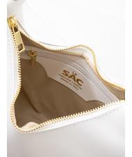 LESAC TULIPANO Borsa a spalla, con tracolla, in pelle optical white - Borse Donna - 6