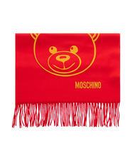 MOSCHINO BEAR Sciarpa in lana rosso - Sciarpe - 4