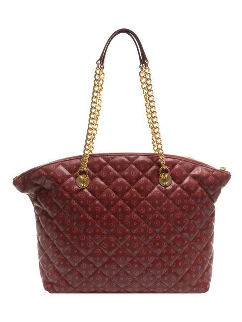 HERITAGE Quilted Shopper a spalla bordeaux - Borse Donna