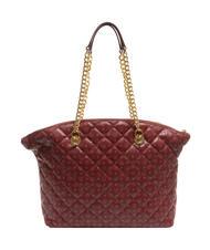 POLLINI HERITAGE Quilted Shopper a spalla bordeaux - Borse Donna - 4