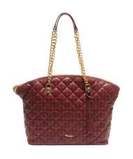 POLLINI HERITAGE Quilted Shopper a spalla bordeaux - Borse Donna - 5