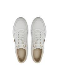TOMMY HILFIGER LUX HARDWARE COURT  Sneakers in pelle ancient white - Scarpe Donna - 4