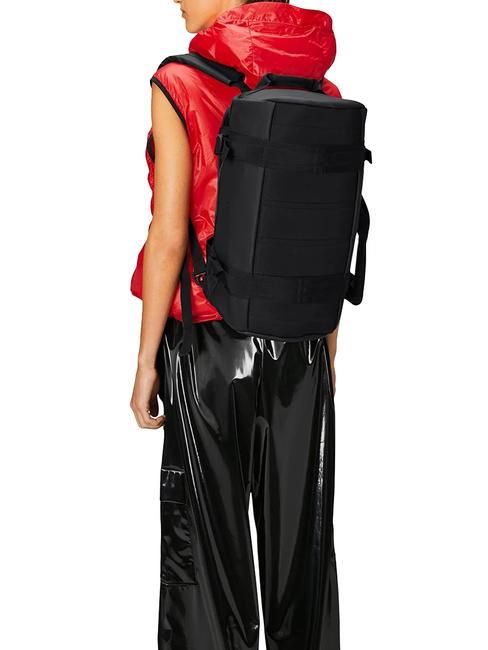 TEXEL  Zaino/Borsone con tracolla black - Borsoni