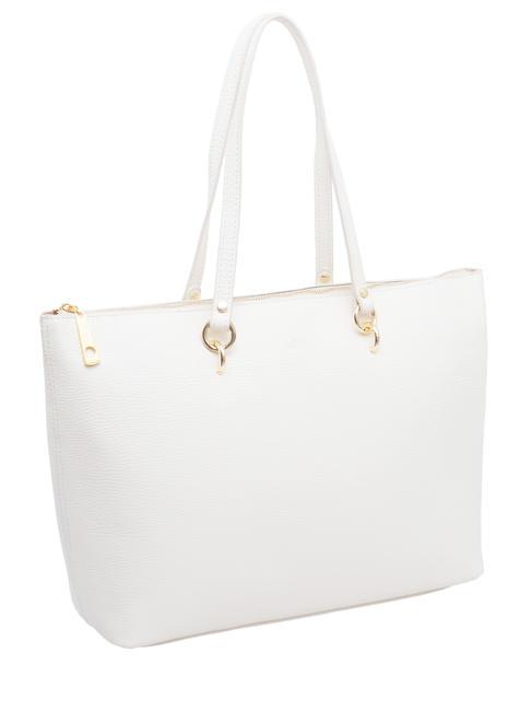 VIOLA  Shopping Bag in pelle optical white - Borse Donna