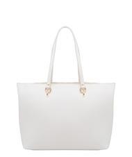 LESAC VIOLA  Shopping Bag in pelle optical white - Borse Donna - 3