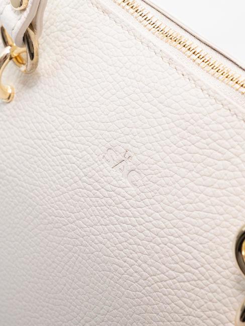 VIOLA  Shopping Bag in pelle optical white - Borse Donna