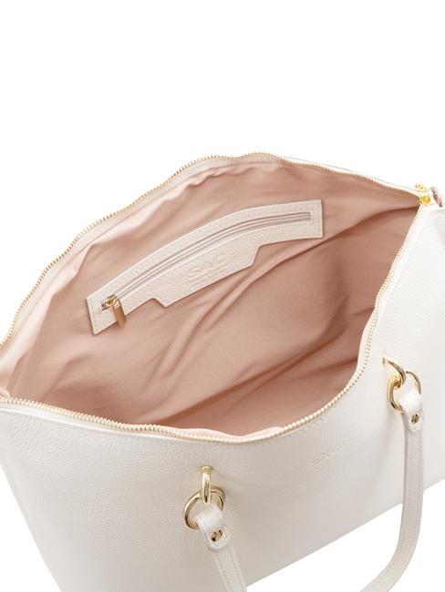 VIOLA  Shopping Bag in pelle optical white - Borse Donna