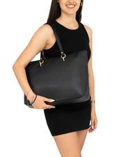 LESAC VIOLA  Shopping Bag in pelle nero - Borse Donna - 4