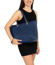 LESAC VIOLA  Shopping Bag in pelle jeans - Borse Donna - 4